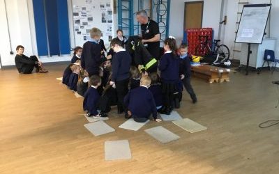 Our visit from the Fire Service.